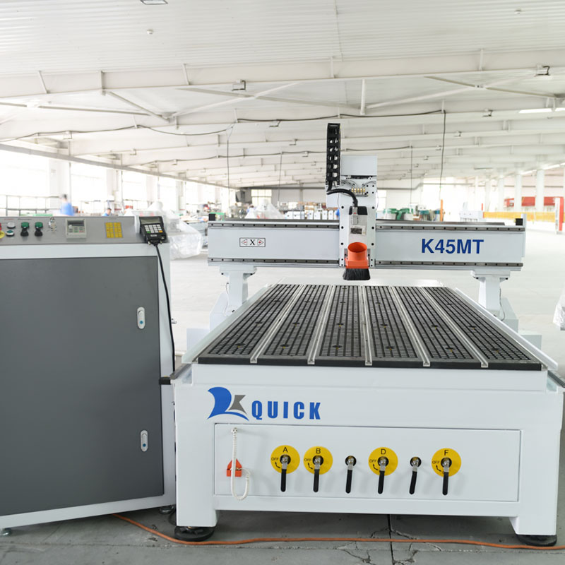 Quick CNC K45MT CNC router table with vacuum and T-slot workholding surface