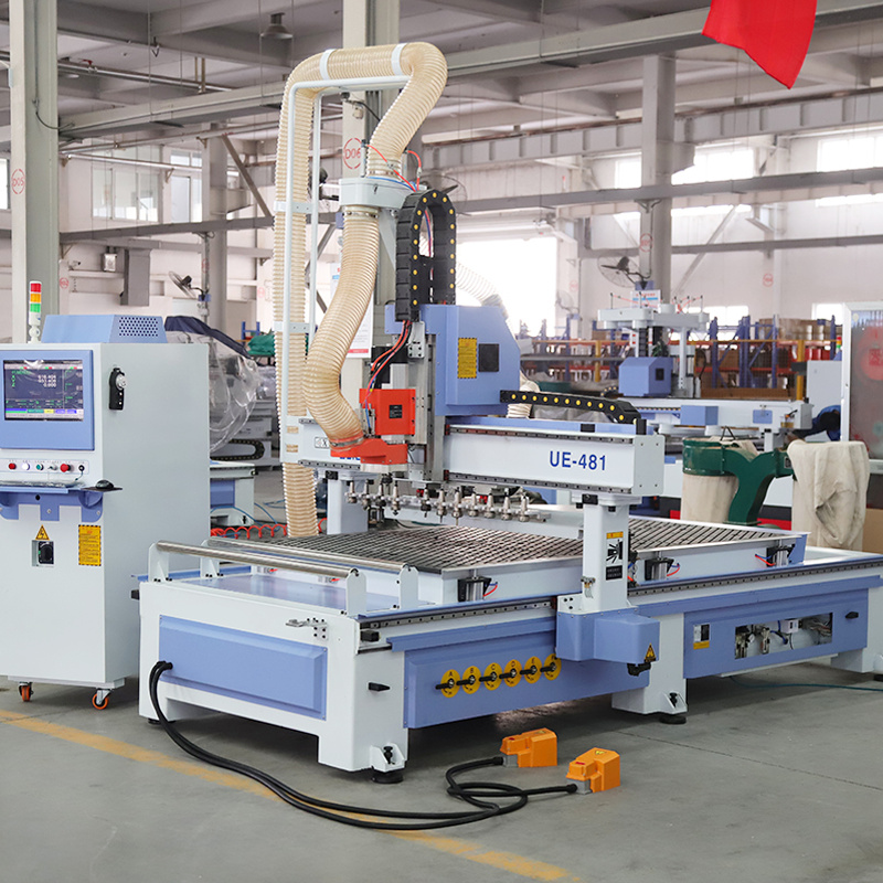 Quick CNC UE-481 ATC CNC router installed in factory workshop