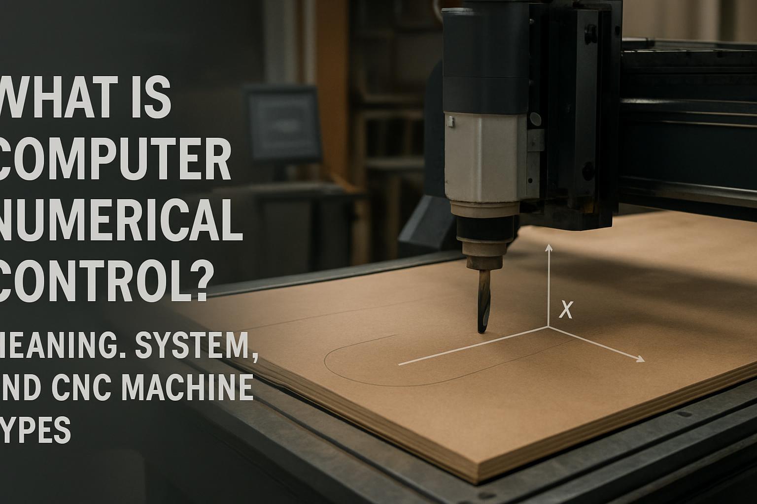 ماكينة راوتر CNC تقطع لوحًا خشبيًا مع إظهار مسار الأداة فوقه، لتوضيح التحكم الرقمي بالحاسوب