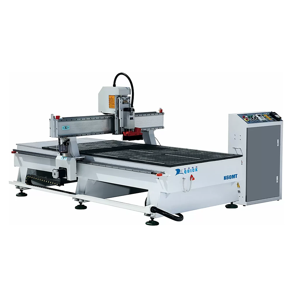 ماكينة راوتر CNC ثلاثية المحاور من Quick CNC طراز K60MT مزودة بمغزل تشغيل بتغيير يدوي للأدوات