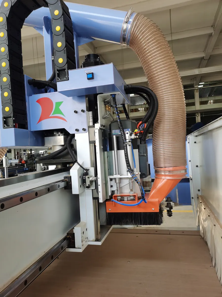 Optional 12 kW HSD spindle installed on a CC-481 ATC CNC router