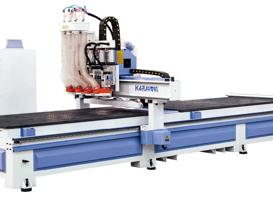 Fraiseuse CNC K4 à quatre broches avec bâti renforcé et table à vide