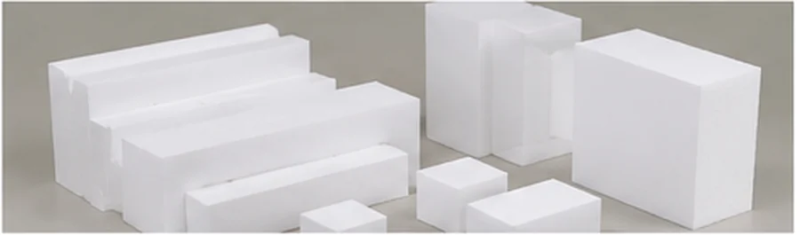 Ilustração realista de uma cena com blocos de espuma rígida preparados para usinagem em Router CNC